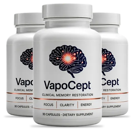 Three bottles of VapoCept, 30 capsules each.